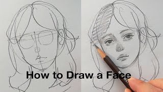 How to draw a Face / We practice together slowly and steadily :)