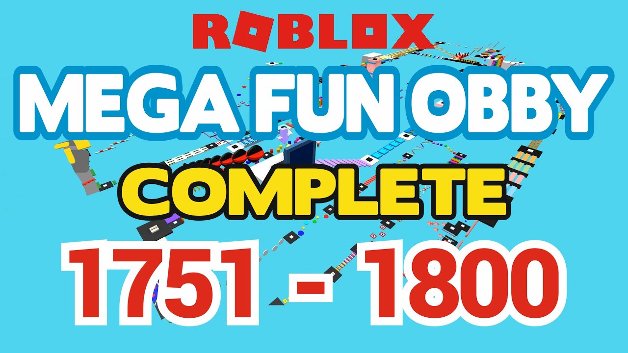 Roblox Mega Fun Obby Completed Stage 1701 1750 Walkthrough Youtube - roblox fun obby