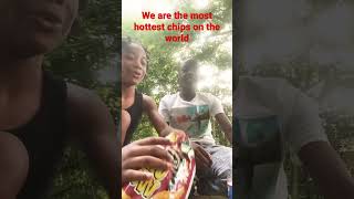 We ate the hottest chips on the world