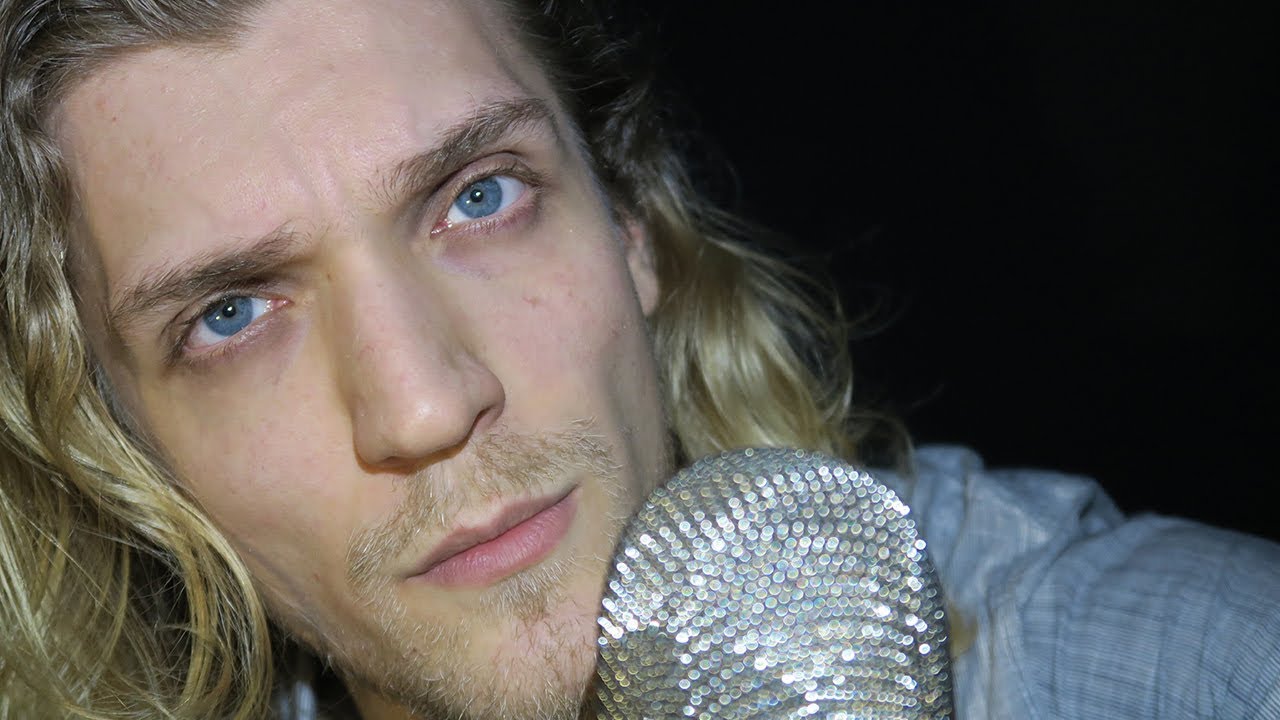 ASMR Slow Mouth Sounds Close Up Male Voice Minimal Talking Eye