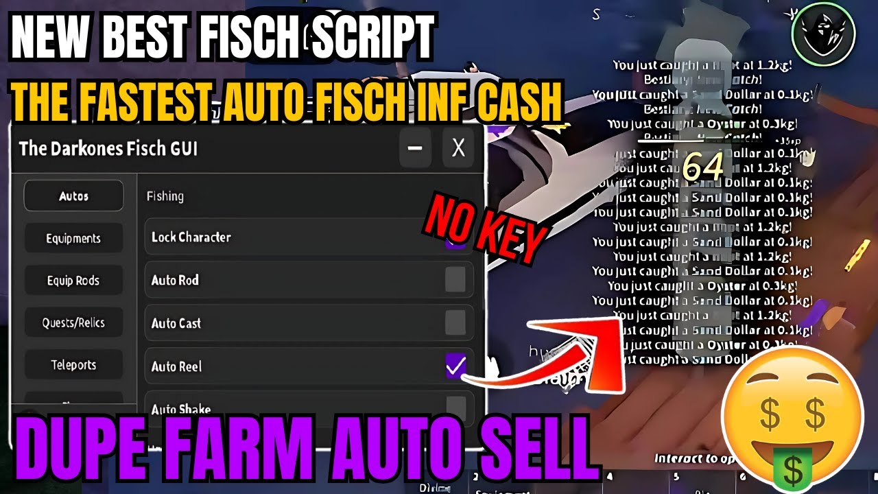 [NEW] Fisch Script | FASTEST AUTO FARM, DUPE FISH, SELL ALL FISH ...