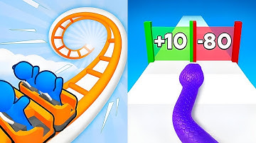 Snake Run Race vs Runner Coaster🔥 EPIC 2025 Gameplay – All Levels UNLOCKED!