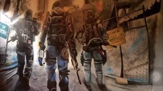 Tom Clancy&#39;s the division hand painted mural by DREWS WONDER WALLS