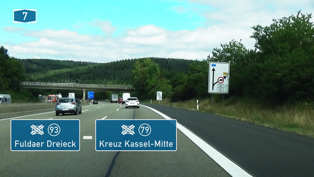 🇩🇪 A7: Fuldaer Dreieck - AK Kassel-Mitte (4x)