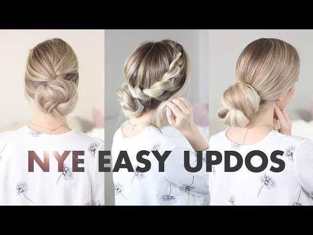 3 Simple Buns: New Years Eve & Holiday Hairstyles 