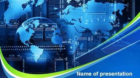 Wide World Computerization PowerPoint Template by PoweredTemplate.com