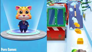 Talking Tom Gold Run vs Cat Runner Android Gameplay 2019 screenshot 5