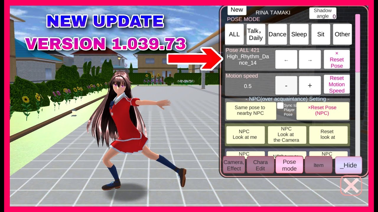 NEW REAL UPDATE : VERSION 1.039.73 NEW DANCE POSE AND UNIFORM in Sakura School Simulator