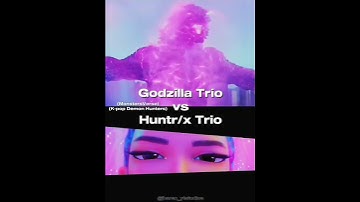 MV Godzilla, Heisei Godzilla and FW Godzilla vs Rumi, Mira and Zoey (K-pop Demon Hunters) #shorts
