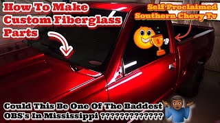 How To Make Custom Fiberglass Parts / Pieces / Panels SHAVED SMOOTH WIPER COWL Chevy OBS Silverado
