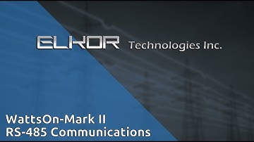 Using RS-485 with a WattsOn-Mark II