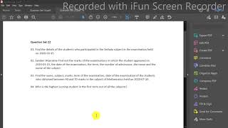 dbms question 22(Database for store students marks | part 7 | Search )