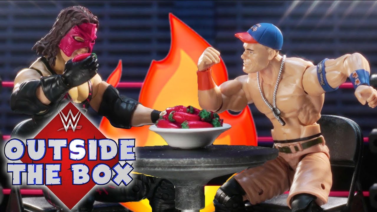 John Cena VS Kane in a Fiery Hot Pepper Challenge ft. Charlotte Flair