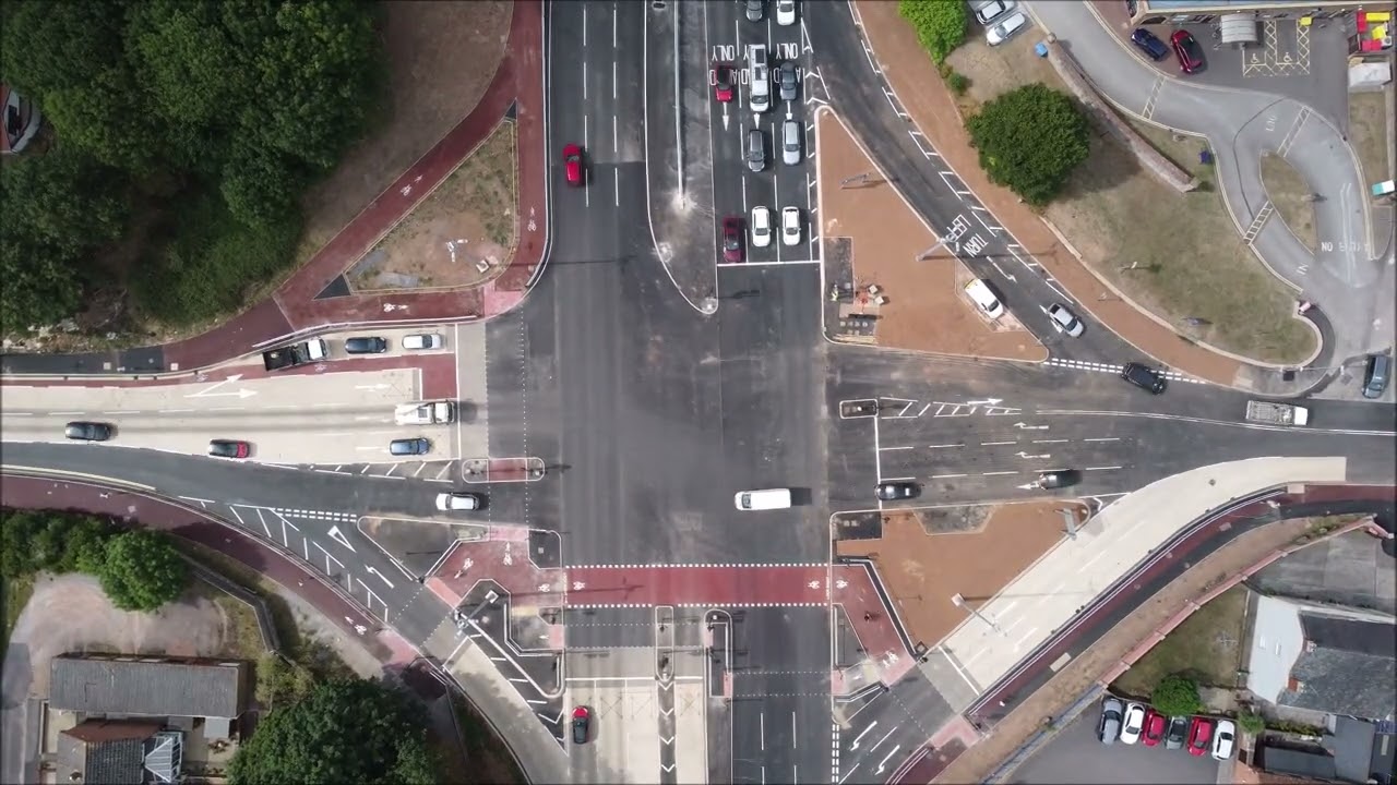 Taunton's Toneway time-lapse (Somerset) - DJI Mini 2 Drone