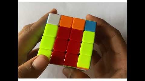 How to do 2 Twisted Peak Pattern on a 4*4 RuBik’s Cube #2twistedpeakpattern #4by4cubepattern #cube##