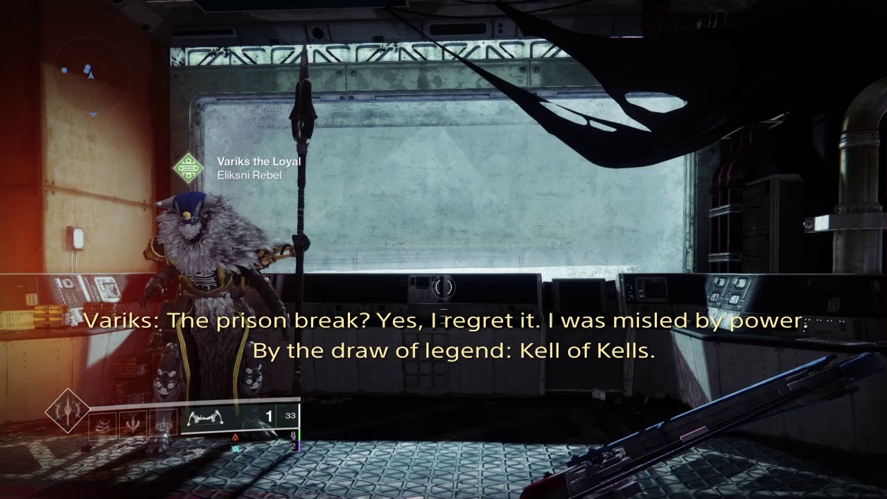 Idle Dialogue, Europa | Variks: "By the Draw of Legend: Kell of Kells" | Beyond Light