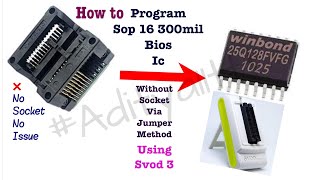 Hp laptop Repair | Program 16 pin bios via jumper method Easy method