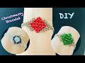 Christmassy Beaded Bracelet || Last Minute Christmas Gift Idea