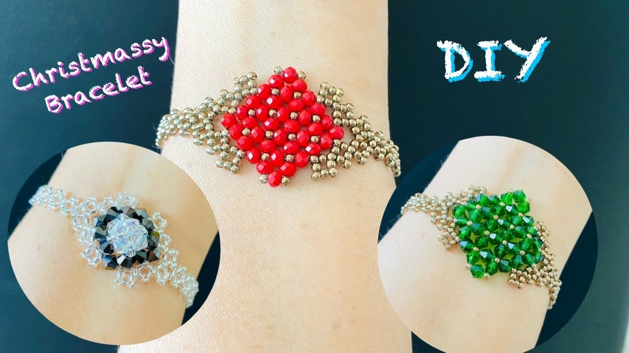 Christmassy Beaded Bracelet Last Minute Christmas Gift Idea YouTube Maxresdefault