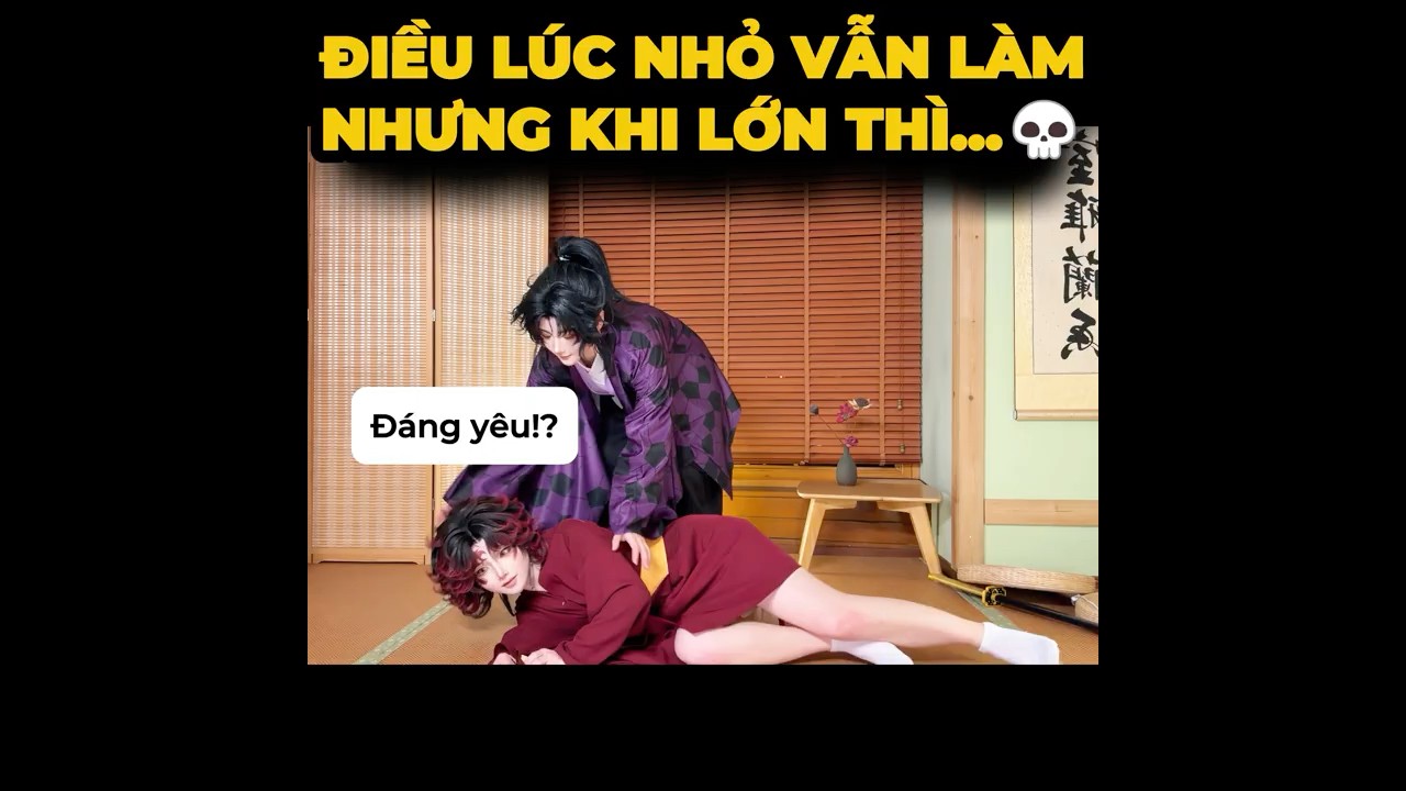 Chuyện này chỉ dễ thương khi ta còn nhỏ🥹- Anh em Yoriichi#cosplay #shorts #minnacosplay