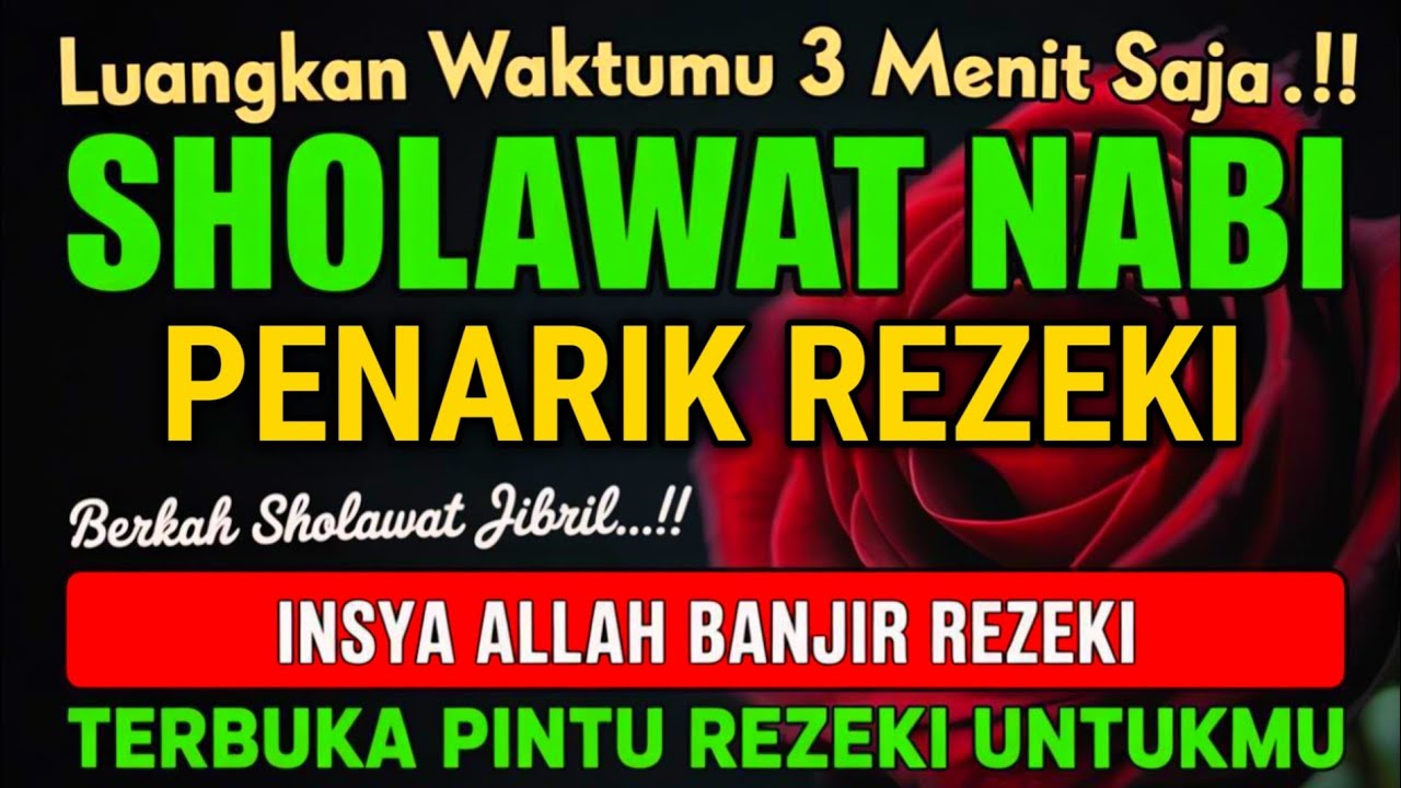 DENGARKAN PAGI INI ‼️ SHOLAWAT JIBRIL PEMBUKA PINTU REZEKI & PELUNAS HUTANG