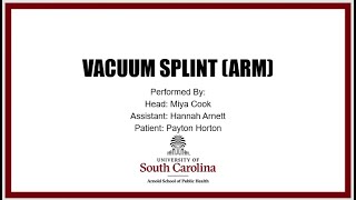 Vacuum Splint
