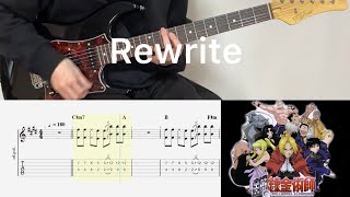 Fullmetal Alchemist OP4 - リライト Rewrite (guitar cover with tabs & chords)