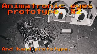 Animatronic eyes prototype #2 (servo motors and arduino uno ⚙️⚡).