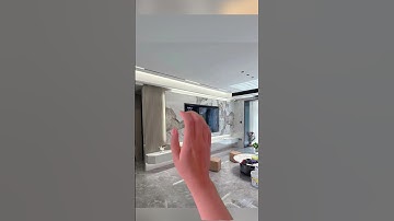 Living room sintered stone TV wall design #wallboard #interiordesign #tvwalldesign #walldecor