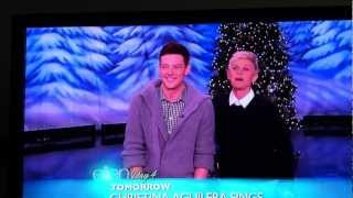 Cory Monteith on Ellen (2)