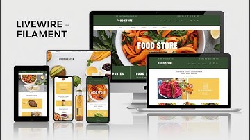 Make website Food Store with Laravel Livewire and Laravel Filament --Part 1