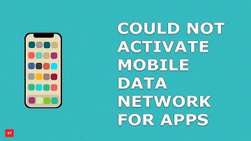 Could not activate cellular data network for apps in iPhone
