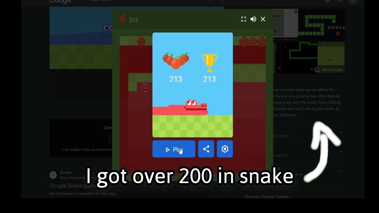 Google Snake (Web) high score by MasterNoobJr