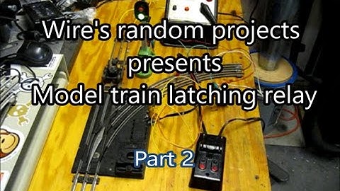 [WRP] Model train track switch latching relay part 2