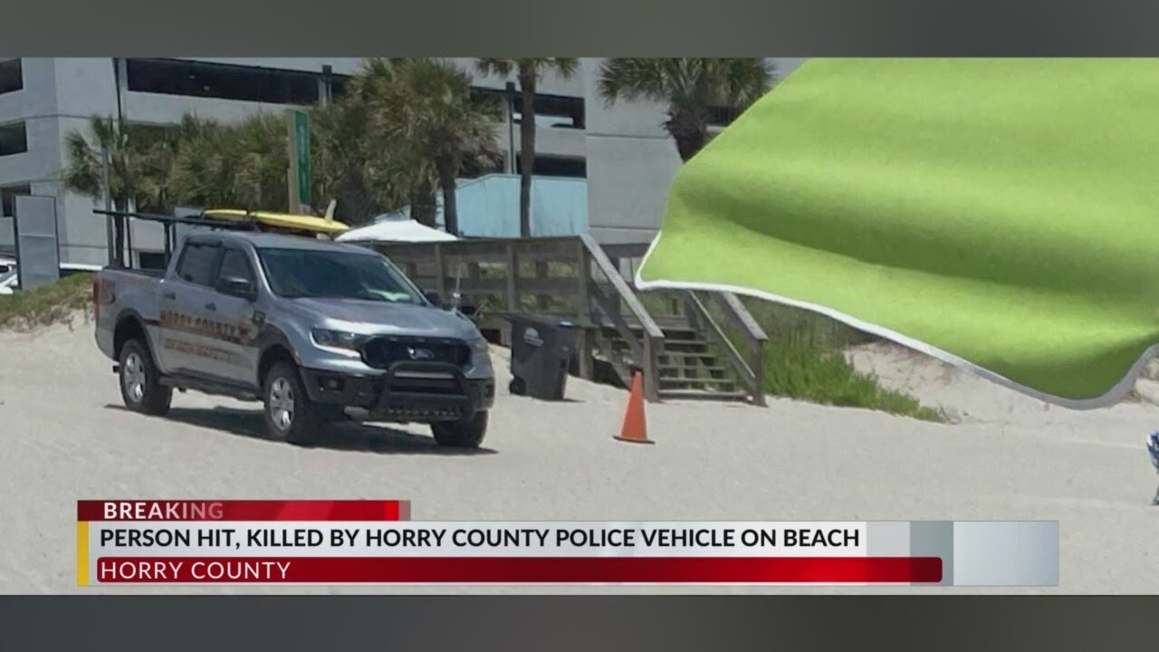 Horry County police vehicle hits, kills woman on beach, authorities say