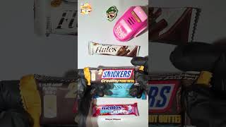 ASMR Satisfying Video Galaxy Snickers Class Chocolate Mentos Wrapper Whispers #asmr #chocolate