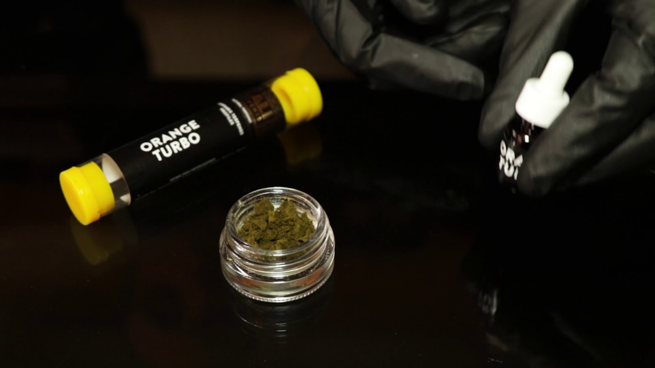 Add terpenes to dry CBD extraction