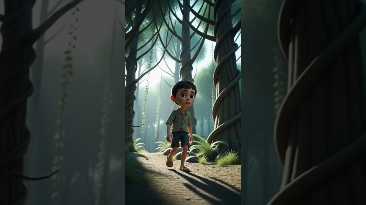 He Was Only a Boy.. Alone in the Forest  