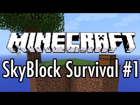 Minecraft: SkyBlock Survival Ep. 1 CobbleStone Gen...