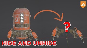 Trick to Hide and Unhide in Blender 3.2 - Blender Tutorial