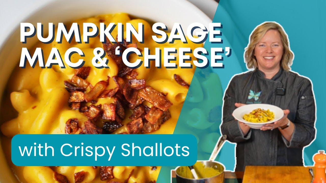 Тыквенные макароны с шалфеем и сыром (без молочных продуктов, без глютена) с хрустящей посыпкой и...