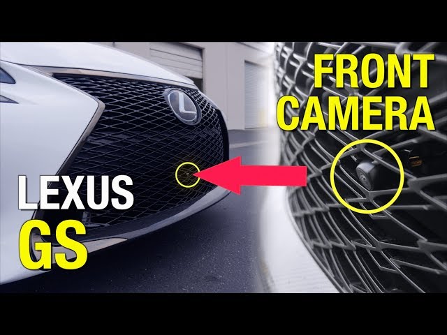 レクサスRX　フロントカメラ ブラケット取り付け 2015-2021 LEXUS GS F Front Camera Install and Demonstration by ACC