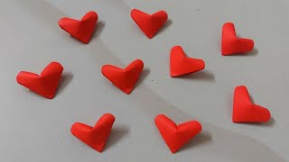 Origami Puffy Heart | 3D Paper Heart | 3D Origami Lucky Heart Tutorial | DIY Hearts | Paper Hearts