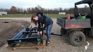 How to Setup your DragNFly Arena Groomer with the ATV Tow Bar