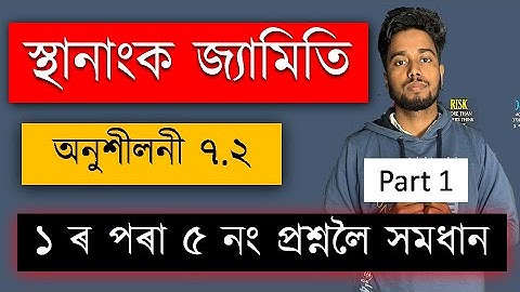 স্থানাংক জ্যামিতি | Class 10 Math | অনুশীলনী ৭.২ | Chapter 7 | Coordinate Geometry | Part 1 | MAS TR