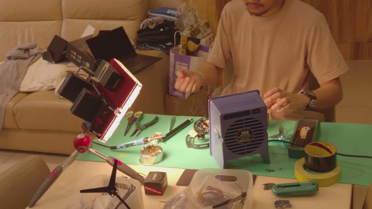 FPV repair ASMR ruined by Windows update jumpscare fried motor laughing solder dripping VTX overheat