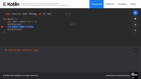 Unresolved reference: copy