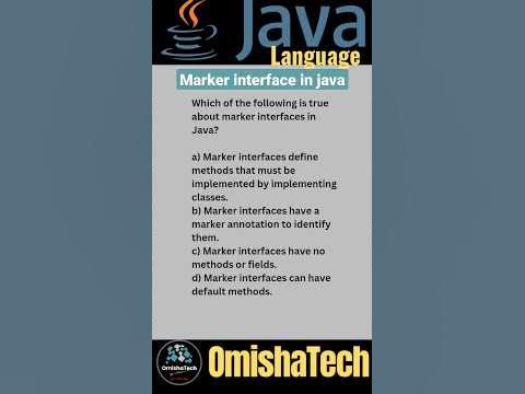 Java programming | Marker interface #shorts #viral #omishatech # ...