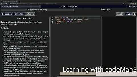learn2code | freeCodeCamp (New) Responsive Web Design - Certification Project - Tribute Page: Step 4