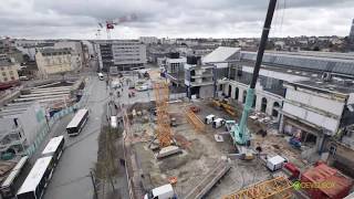 Le chantier de la Gare de Rennes en accéléré